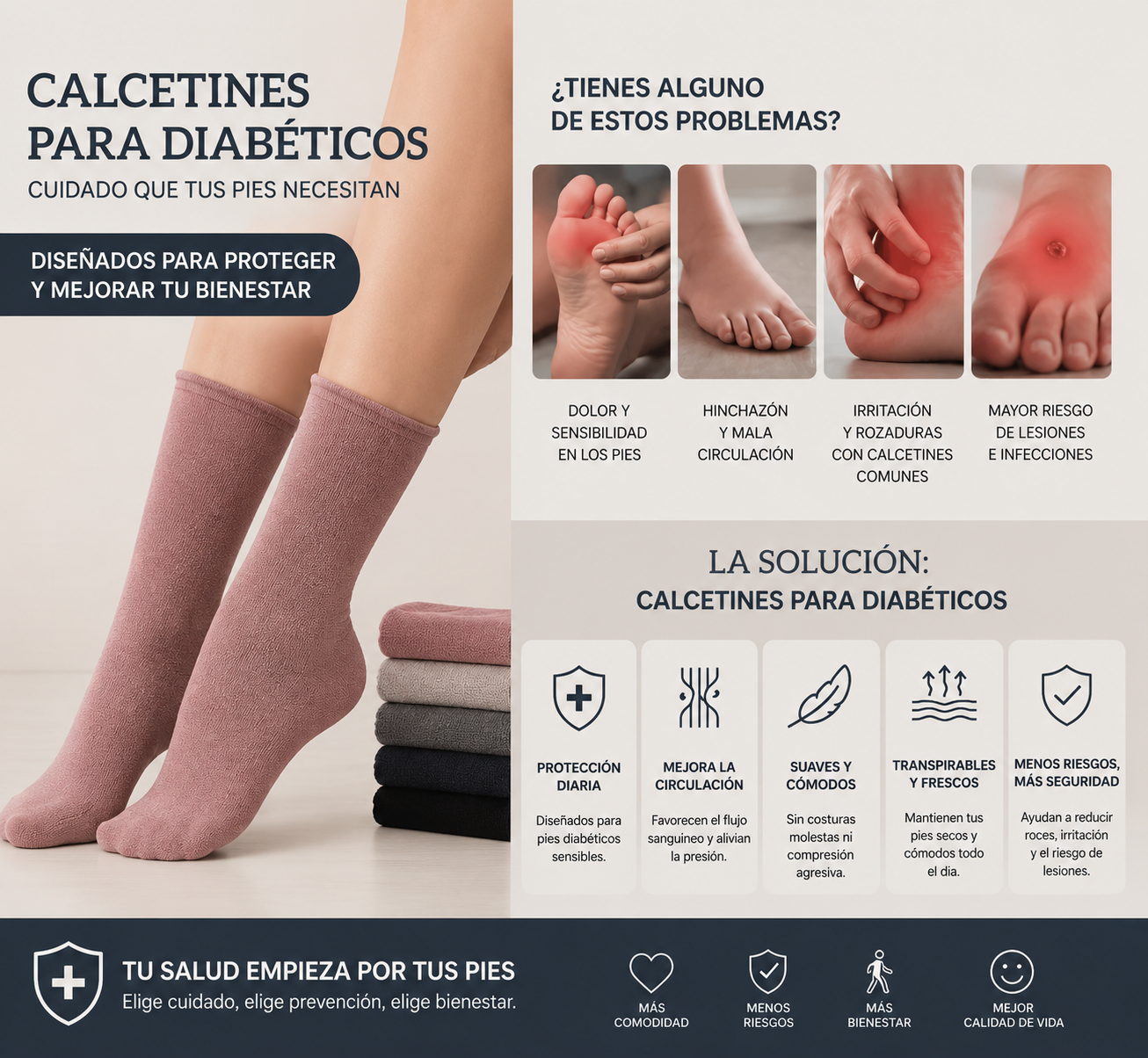 15 Pares (30 unidades) Calcetines sin costura, sin compresión invierno
