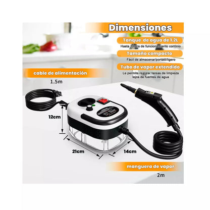 VAPOCLEAN™ remueve, bacterias, grasa, moho