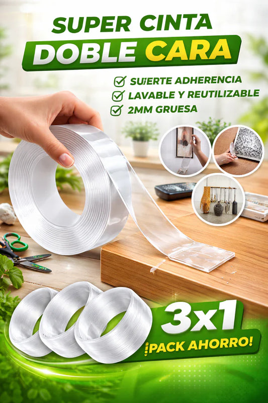 Pack de 3 cintas NANO contacto 3M transparentes